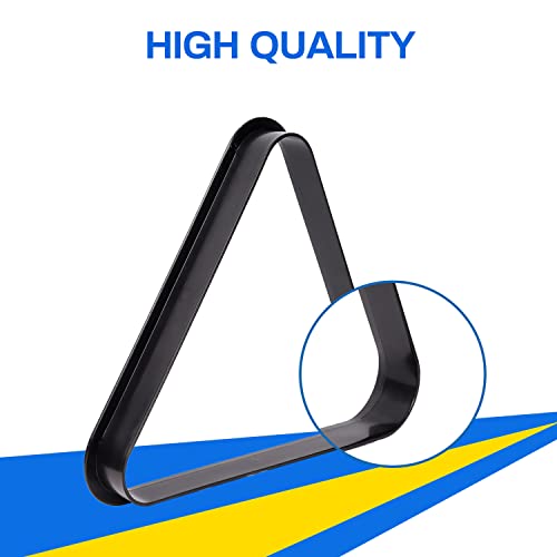 GSE Games & Sports Expert Black Plastic Billiard 8-Ball Triangle Racks or 9-Ball Diamond Pool Ball Racks Fit Standard 2-1/4" Billiard Pool Balls (8 Ball Triangle) - Image 5