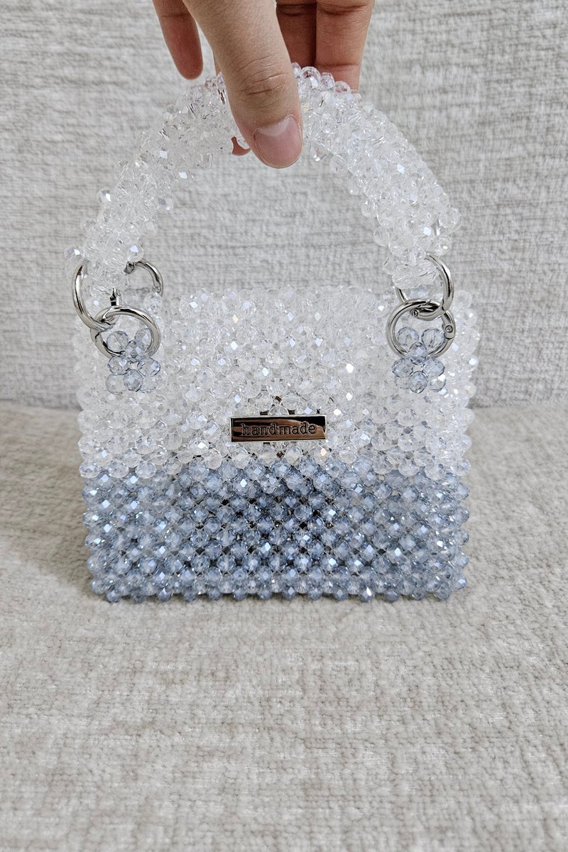 Handmade Crystal beaded bag - Image 1
