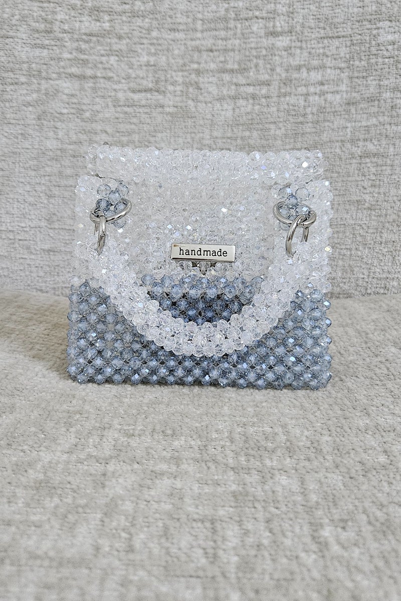 Handmade Crystal beaded bag - Image 4