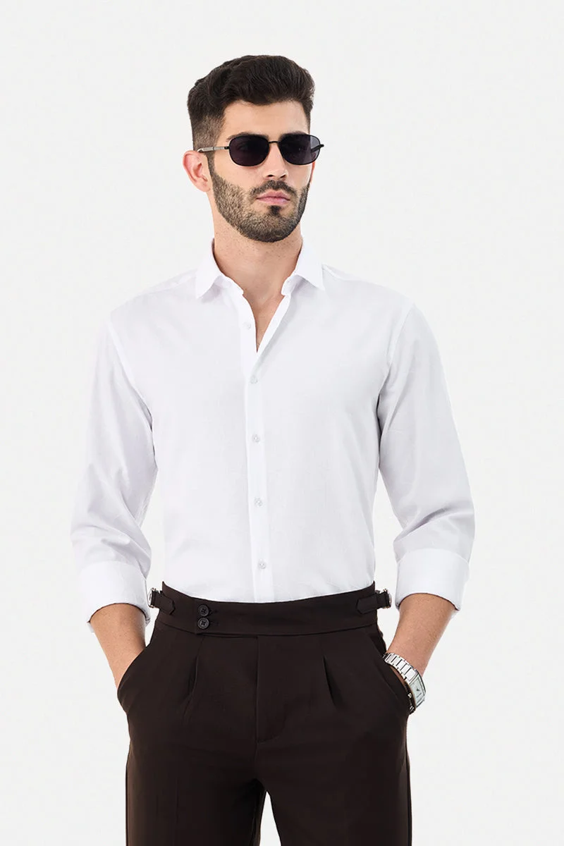 SNITCH Textured Slim Fit Shirt