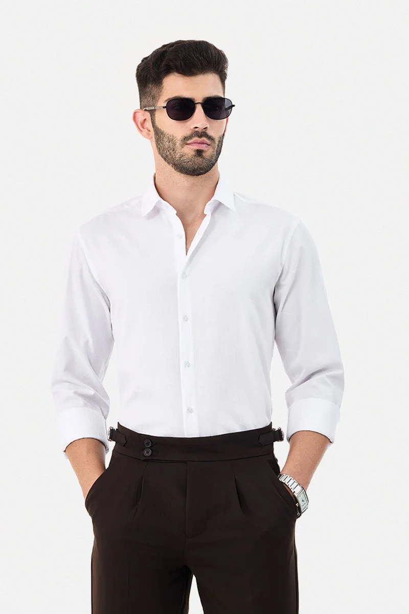 SNITCH Textured Slim Fit Shirt