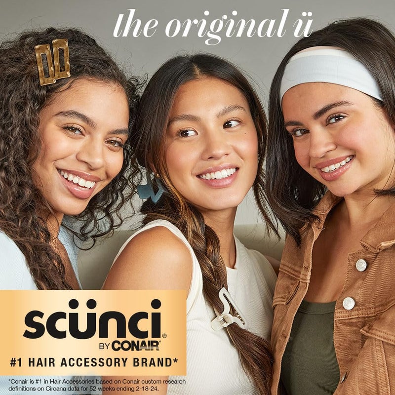 CONAIR Scunci by Conair jaw claw clips - hair accessories for women - claw clips for thick hair - claw clip - Octopus Clip - Tortoise Brown & Black - 2 Count - Image 2