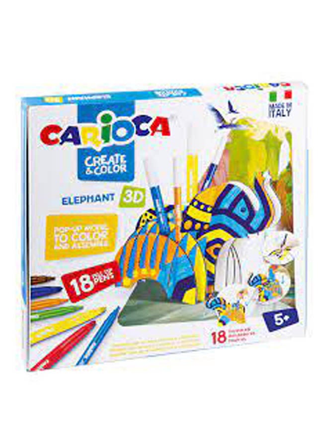 كاريوكا ماركر كوليت مزدوج 18 قطع