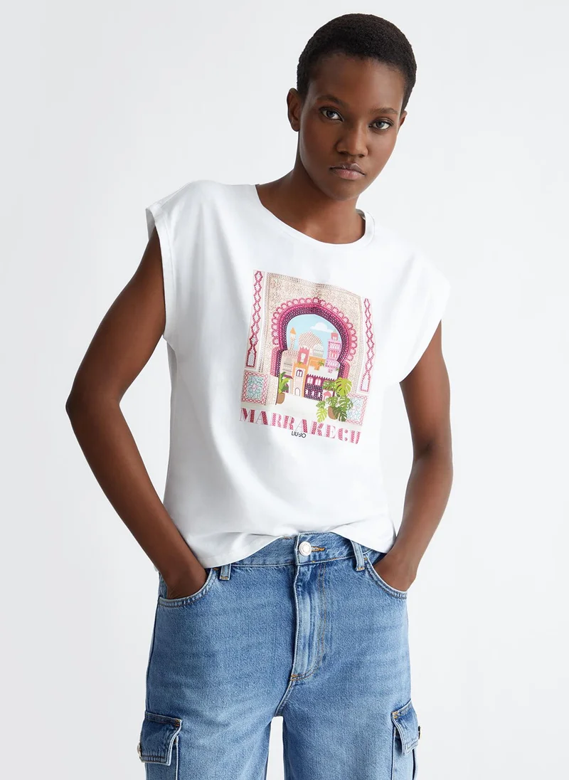 Liu Jo T-shirt with Marrakech print