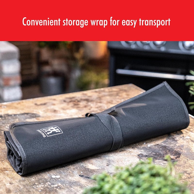 ZWILLING BBQ 5pc Grill Tool Set Grill Spatula Grill Tongs Grill Fork Basting Brush Chefs Wrap Made From Durable and CorrosionResistant Stainless Steel Travel Friendly EasytoClean - Image 3