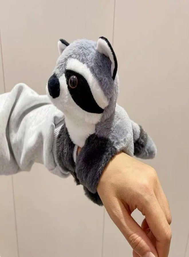 ZQBIEE Cute Animal Slap Wrist Band for Kids-Raccoon Grey Pack Of 1 - Image 3