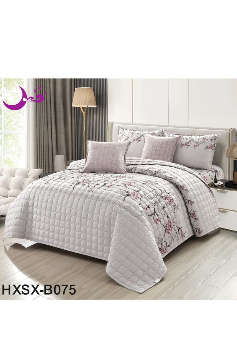 Comforter Set For Two People 6 Piece Bedspread Polyester King Size 250x230Cm