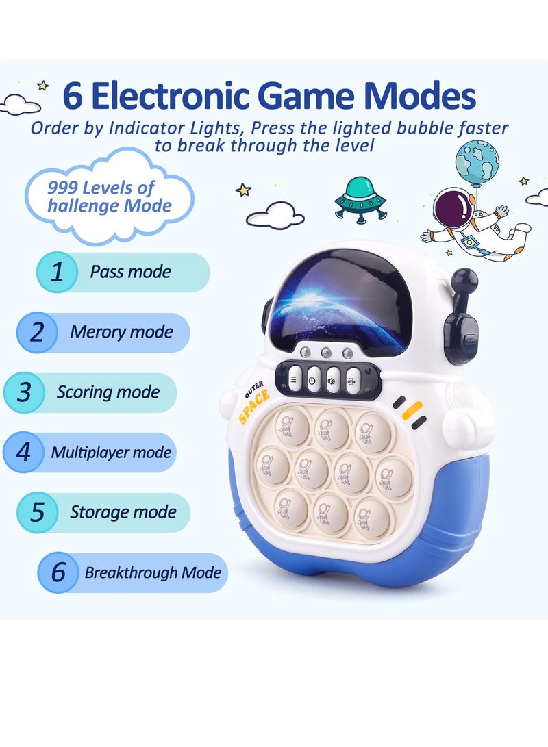 Excefore Quick Push Pop Game, Handheld Puzzle Game Machine, Squeeze Poppet Sensory Fast Push Bubble Toy, Pop it Game Light Up Fidget Toys, for 3-12 Year Old Girls Boys - Image 3