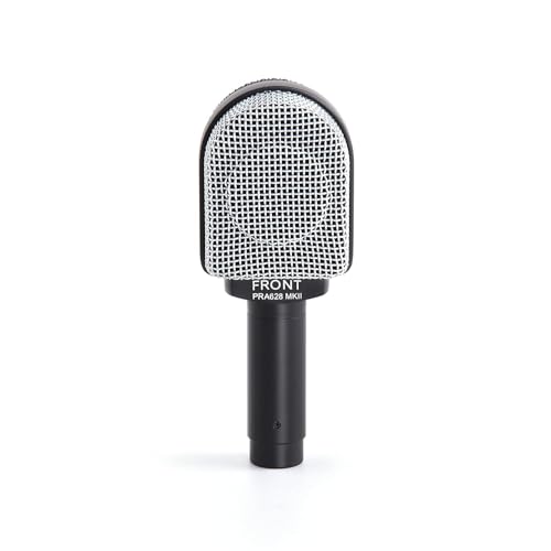 Superlux PRA628MKII Professional Dynamic Instrument Microphone, Wired Super-Cardioid Mic for Guitar/Bass Amps & Live Sound. Recording for Studio and Live Performance, Road-Ready with Clamp & Bag - Image 1