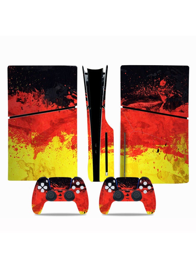 Loquat Chivalrous PS5 Slim Game Machine Sticker CD-Rom Version Colorful Film Sticker Camouflage Flag-Color:TN-P5SDisc-0051 - Image 4