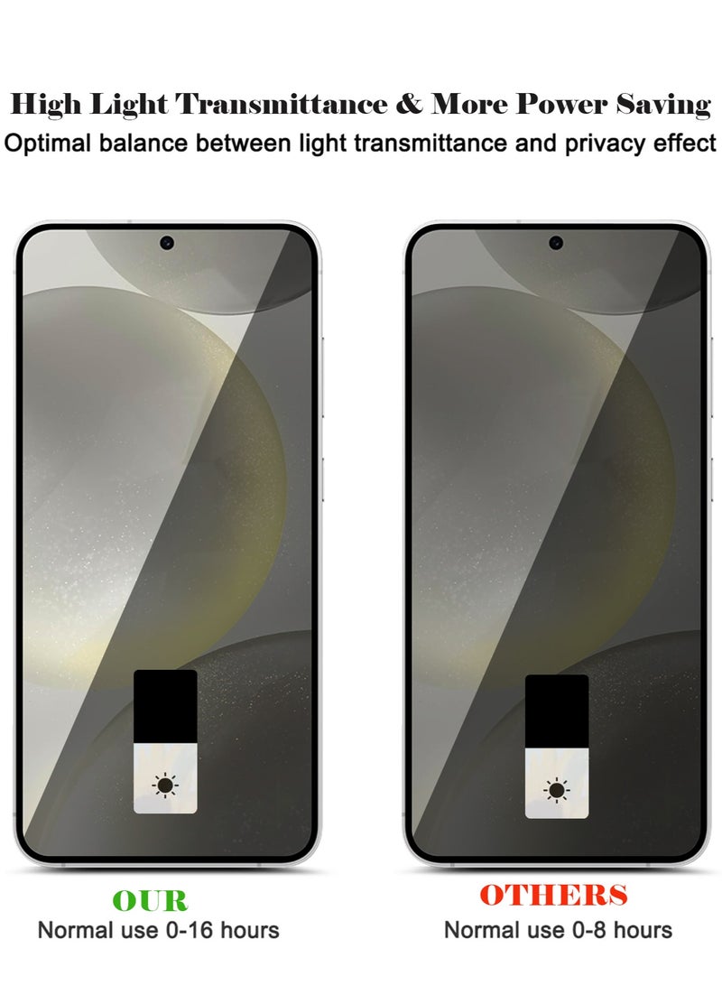 Techie واقي شاشة كامل مقاوم للانفجار مصنوع من السيراميك غير اللامع للخصوصية لهاتف Samsung Galaxy S24 2024 - Image 5