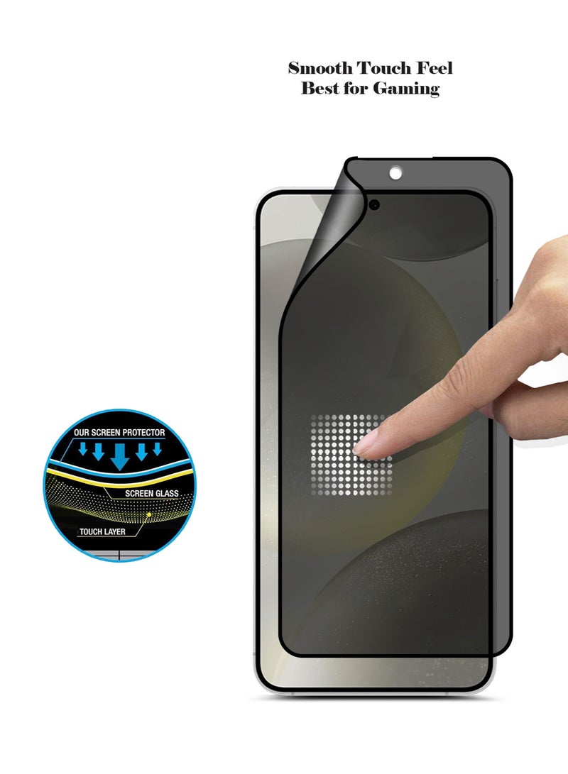 Techie واقي شاشة كامل مقاوم للانفجار مصنوع من السيراميك غير اللامع للخصوصية لهاتف Samsung Galaxy S24 2024 - Image 3