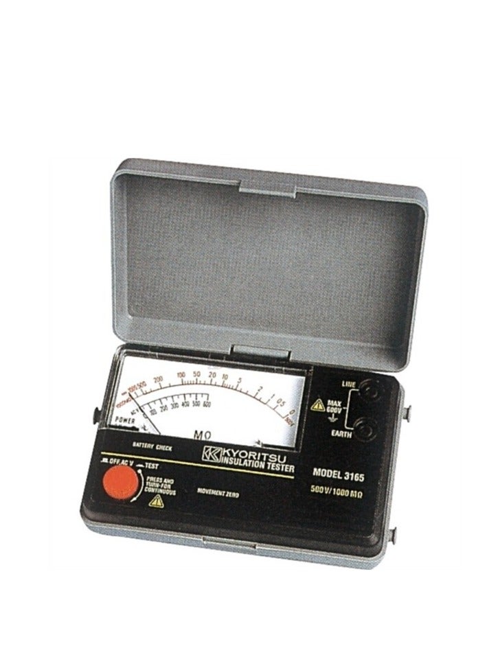 Kyoritsu KEW 3165 Analog Insulation Tester (500V/1000MΩ) - Image 1