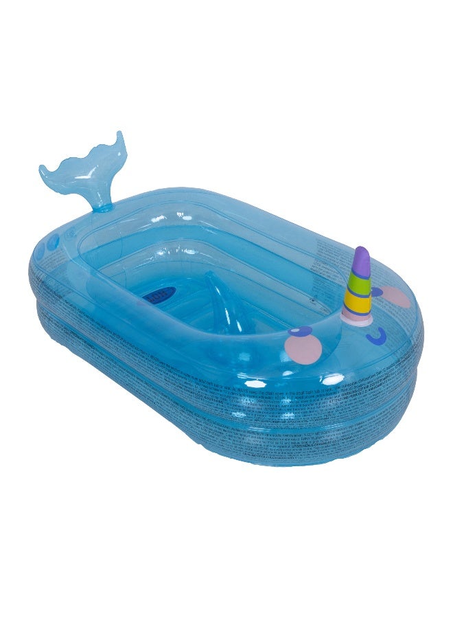 Fab N Funky Unicorn Themed Baby Bathtub, Convenient Bathing Experience, Portable, Lightweight, 6 Months+, 95 x 62 x 48 cm - Blue - Image 5