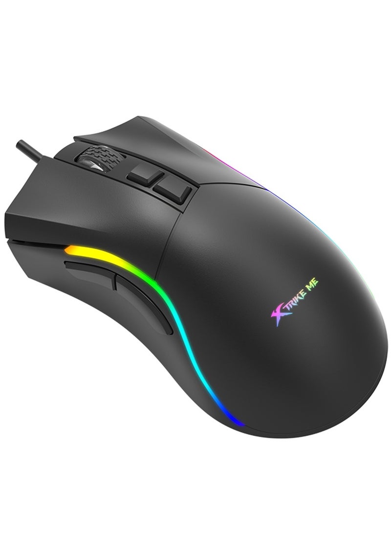 XTRIKE ME GM226 RGB Gaming Mouse - Optical Sensor 7,200 DPI - 7 Programmable Buttons - With Software  - Image 1