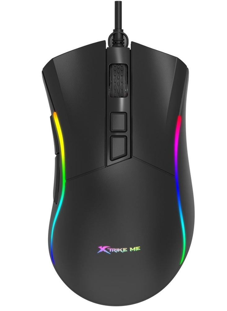 XTRIKE ME GM226 RGB Gaming Mouse - Optical Sensor 7,200 DPI - 7 Programmable Buttons - With Software  - Image 3