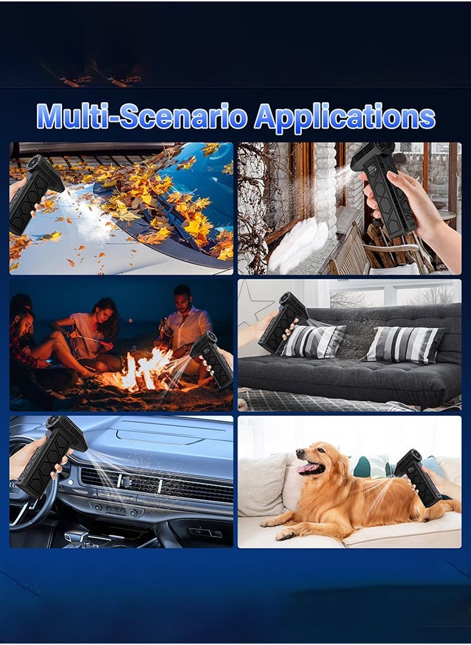 Arabest New Compressed Air Blower,2025 New Model Mini Blower Electric Dust Collector with Flashlight for Outdoor Camping, 180000RPM with Level 4 Wind Speed for CarNew Compressed Air Blower,2025 New Model Mini Blower Electric Dust Collector with Flashlight for Outdoor Camping, 180000RPM with Level 4 Wind Speed for Car  - Image 2