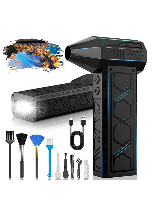 Arabest New Compressed Air Blower,2025 New Model Mini Blower Electric Dust Collector with Flashlight for Outdoor Camping, 180000RPM with Level 4 Wind Speed for CarNew Compressed Air Blower,2025 New Model Mini Blower Electric Dust Collector with Flashlight for Outdoor Camping, 180000RPM with Level 4 Wind Speed for Car  - Image 1