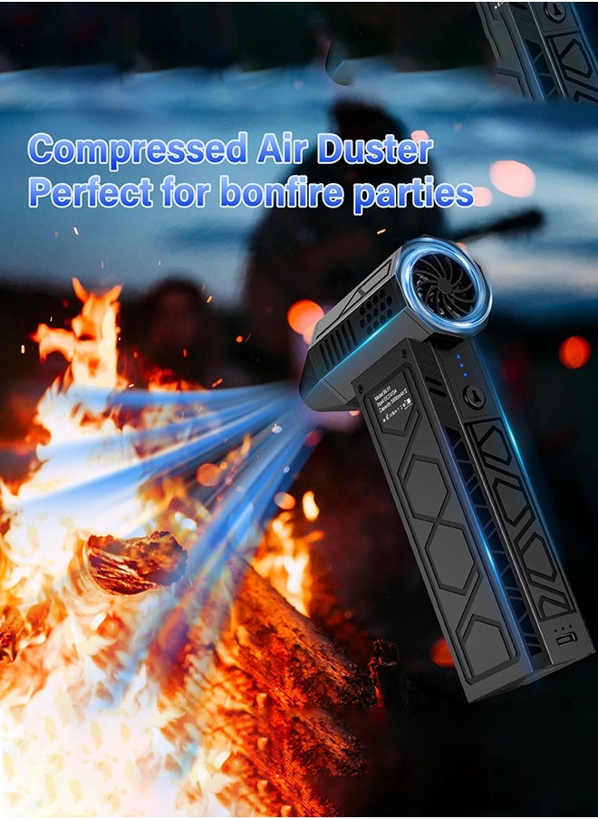 Arabest New Compressed Air Blower,2025 New Model Mini Blower Electric Dust Collector with Flashlight for Outdoor Camping, 180000RPM with Level 4 Wind Speed for CarNew Compressed Air Blower,2025 New Model Mini Blower Electric Dust Collector with Flashlight for Outdoor Camping, 180000RPM with Level 4 Wind Speed for Car  - Image 4