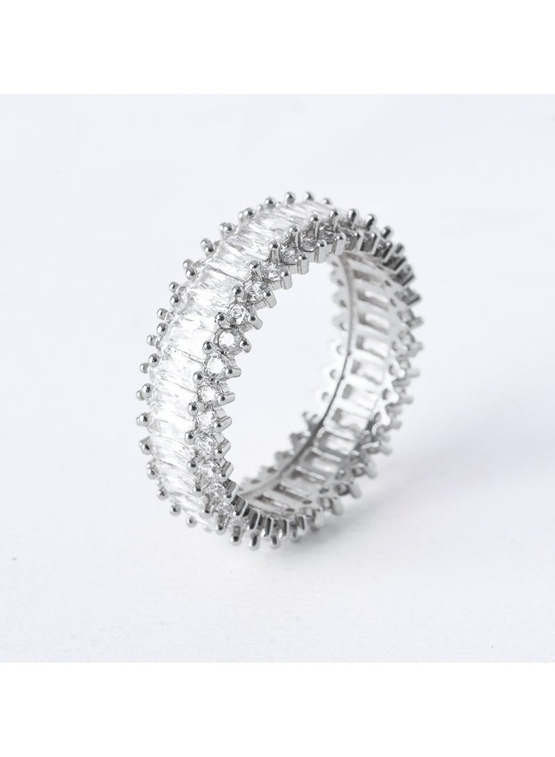 Akher el Ankoud Sparkle Silver Ring  - Image 2
