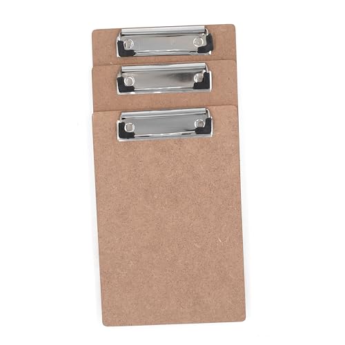 IVEI A5 Small Clip Pad Writing Boards Set of 3, Mini Memo Board, Drawing Pad & Note-Taking Board - Small MDF Notation Support Pad - Image 5