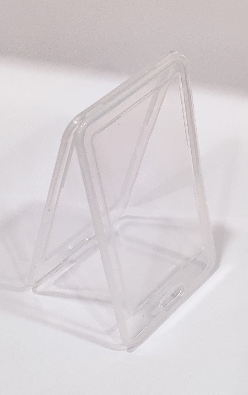 NSSP Plastic ID Card Holder for Office and School use Locking Style Vertical (Transparent, Pack of 10) - Image 5