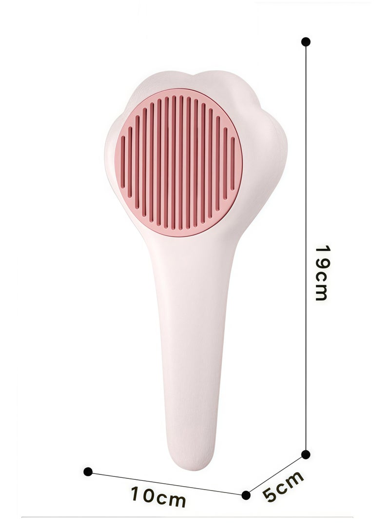 إسكدنيا مشط القطط، فرشاة القطط، فرشاة الكلاب، فرشاة العناية بالقطط للقطط قصيرة الشعر، وطويلة الشعر، والقطط الصغيرة والقطط الصغيرة، مشط تدليك ذاتي التنظيف لإزالة الطبقة السفلية السائبة، والحصير، والتشابكات و - Image 2