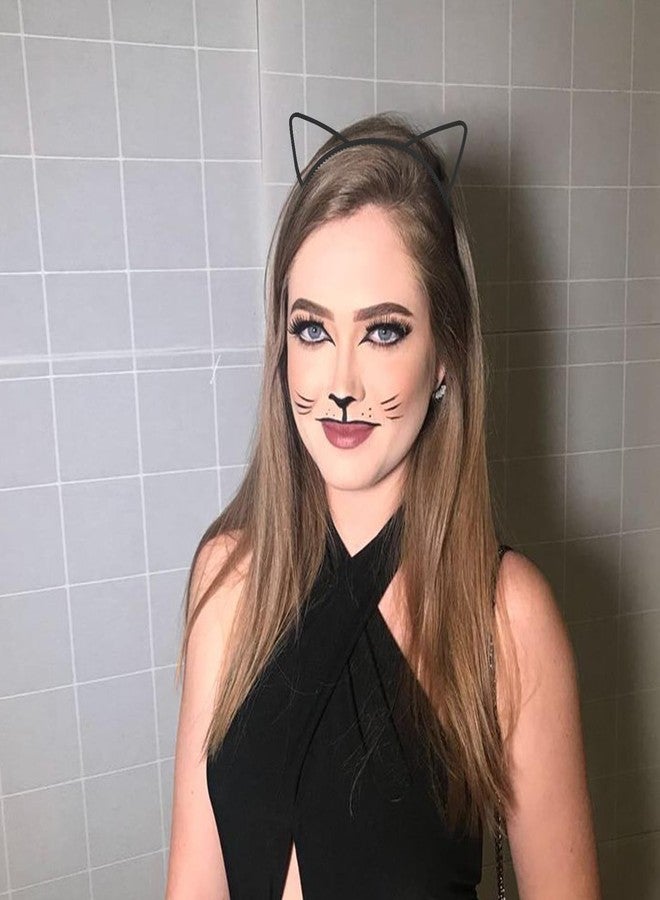 KICOSY 25Pcs Cat Ears Headbands for Women Black Plastic Kitty Hairbands Cat Ear Hair Hoops Halloween Decorations Hair Accessories for Women Favor for Party Costume Daily Wearing - Image 4