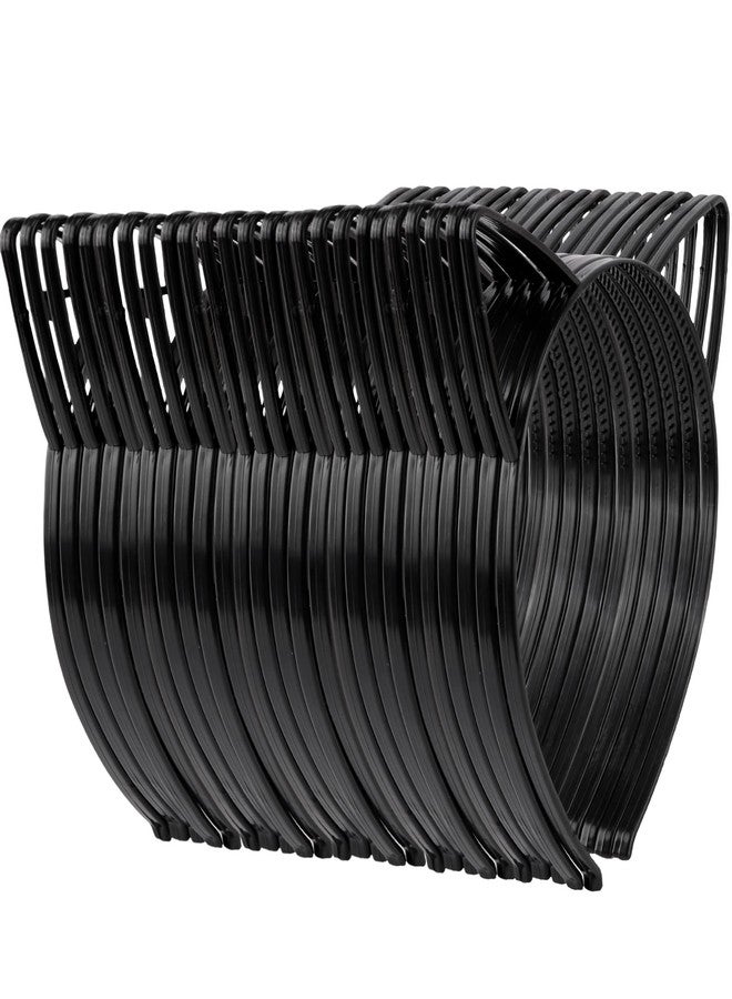 KICOSY 25Pcs Cat Ears Headbands for Women Black Plastic Kitty Hairbands Cat Ear Hair Hoops Halloween Decorations Hair Accessories for Women Favor for Party Costume Daily Wearing - Image 1