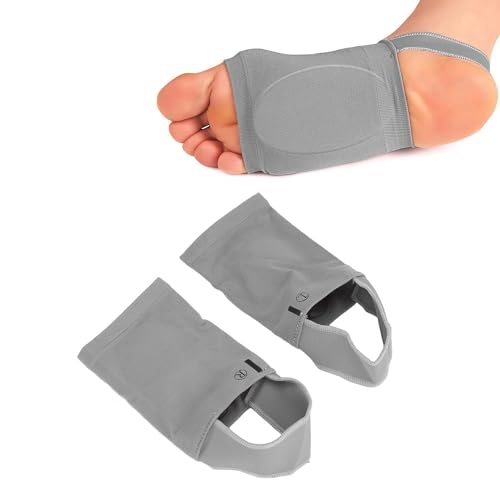 SWAMINE Flat Foot Arch Support for Men & Women | Medial Arch Support for Flat Feet Correction Sleeve with Cushion | Plantar Fasciitis Leg Foot Support Pain Relief Product | Free Size - 1 Pair - Image 2