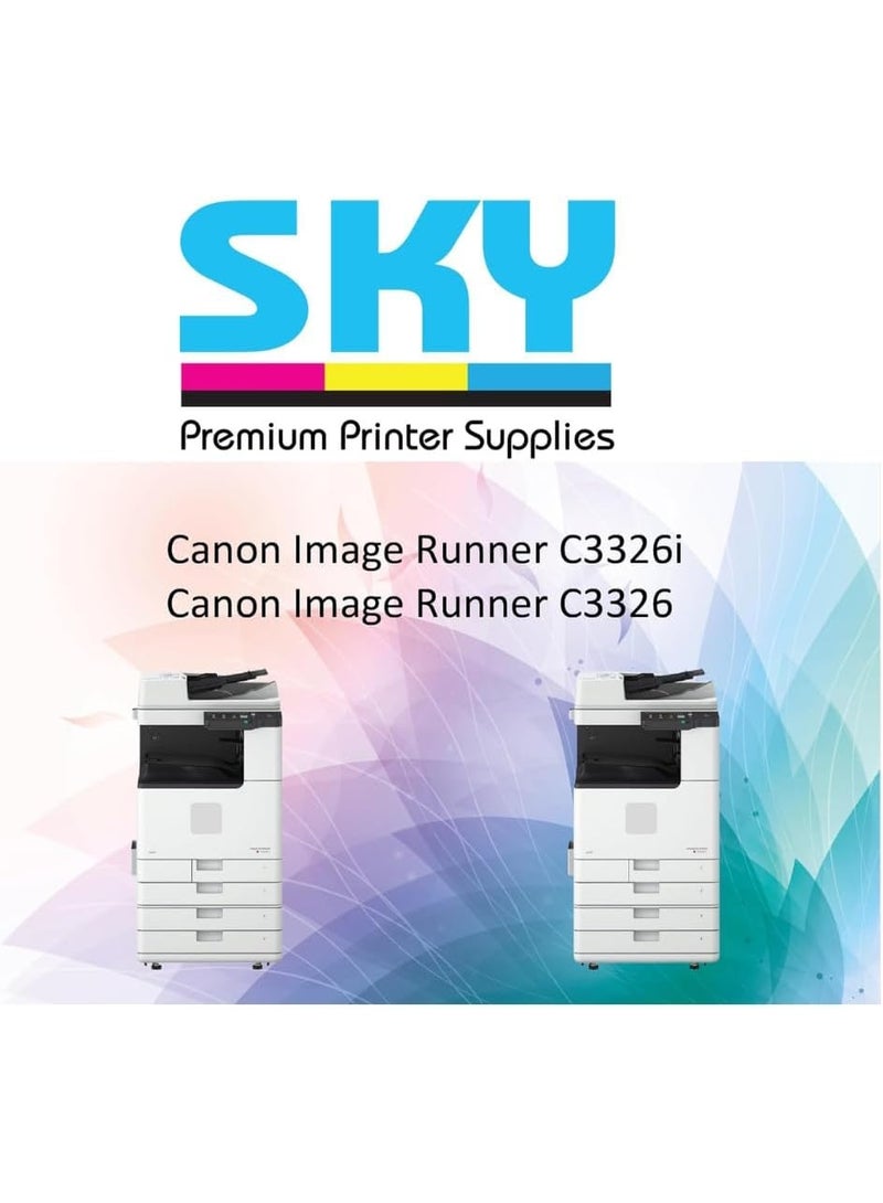 SKY Yellow CEXV 65 Toner  Compatible with Printer IR C3326i  IR C3326 Printers - Image 2