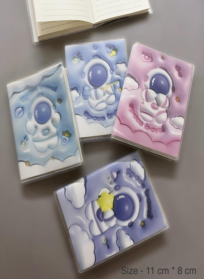 TOOYEP Space Astronaut Theme Combo Pack Of 4 Piece Mini Notebook Girls Notepad Diary Gratitude Pocket Memo Journals Easy To Carry (Palm Sized) Set Of 4 Pc/Cute Stylish Space 3D Diary (Space) - Image 4