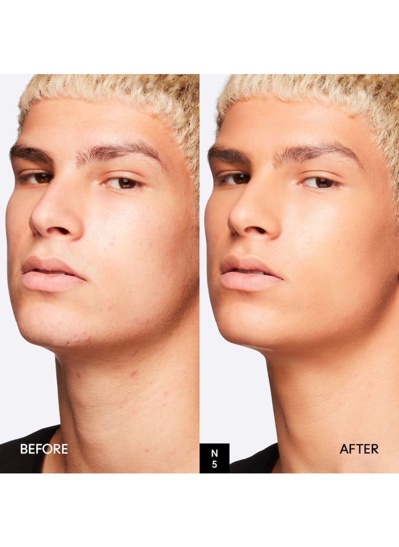 MAC Cosmetics Studio Radiance Face and Body Radiant Sheer Foundation Neutral beige with neutral golden undertone for medium to dark skin N5  - Image 3