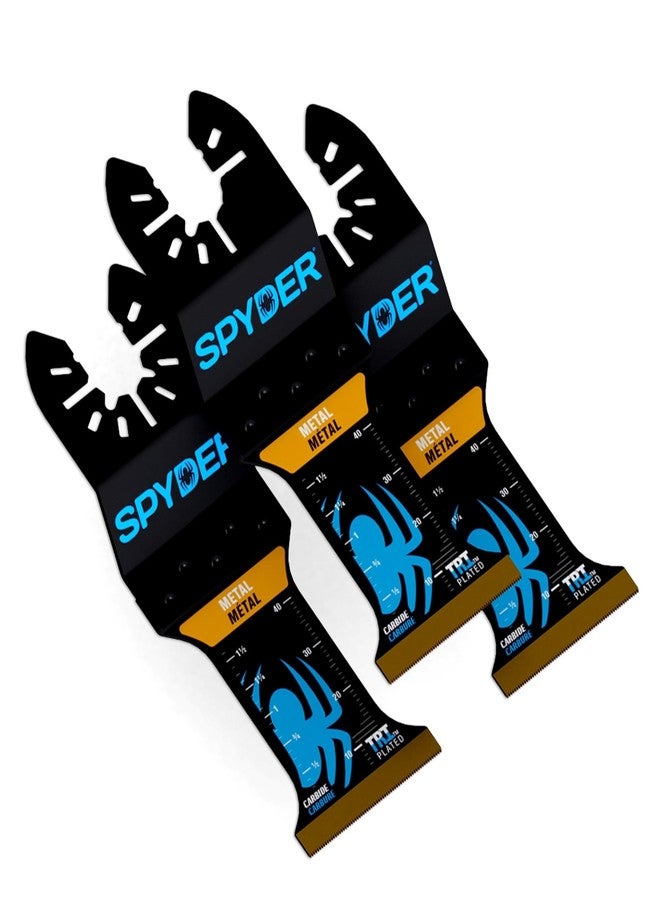 سبايدر شفرة أداة سبايدر المتذبذبة، عرض 1.35 بوصة × عمق 1.75 بوصة، أسنان مدببة من الكربيد للخشب والمسامير والبراغي والمزيد (70013-3) - Image 1