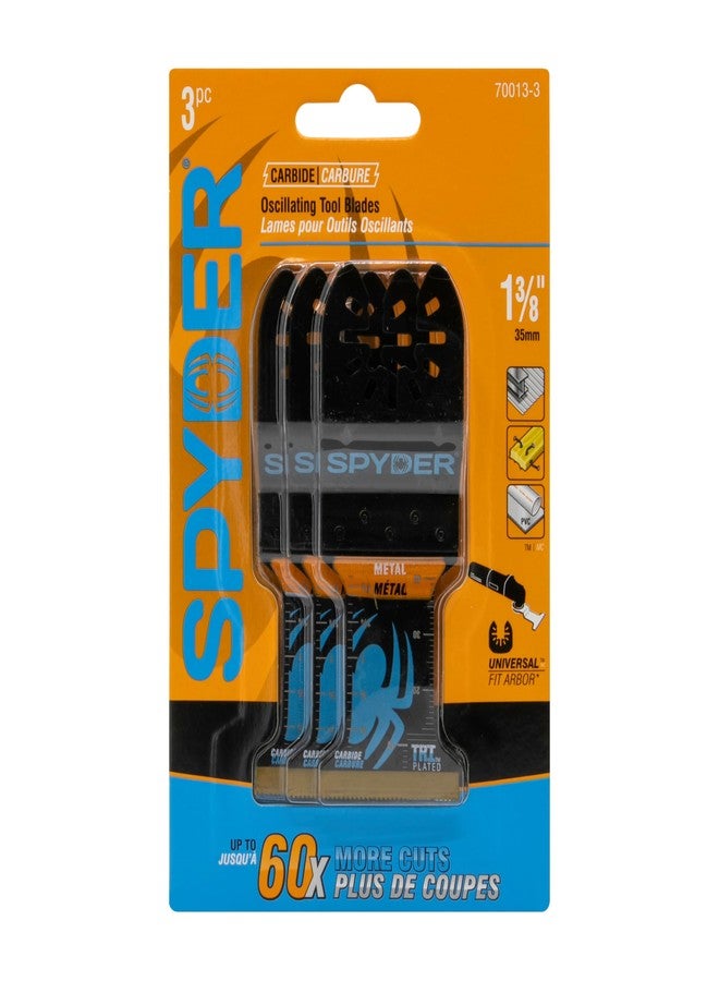 سبايدر شفرة أداة سبايدر المتذبذبة، عرض 1.35 بوصة × عمق 1.75 بوصة، أسنان مدببة من الكربيد للخشب والمسامير والبراغي والمزيد (70013-3) - Image 3
