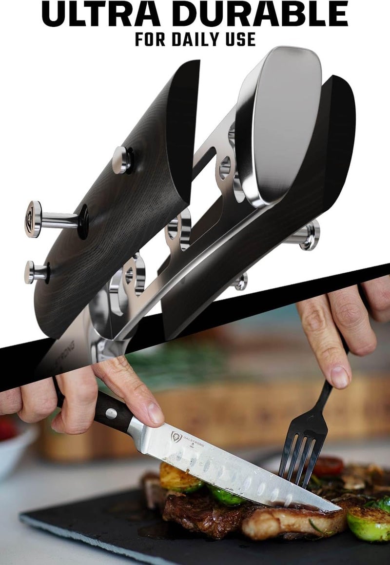 Dalstrong Steak Knives4pc Serrated BladeGladiator Series EliteForged German HighCarbon SteelTable Dinner Kitchen KnivesSheathsRazor Sharp  Dinner SetNSF Certified - Image 3