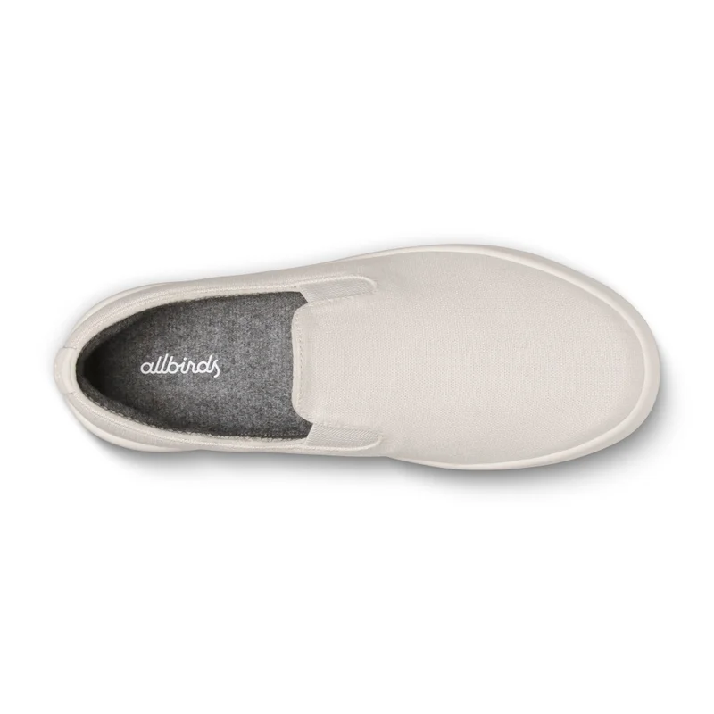 Allbirds  Women's Canvas Cruiser Slip On - Warm White (Natural White Sole) for Women | Best Price UAE