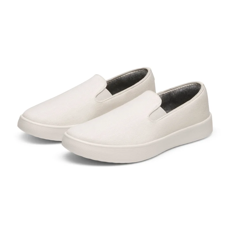 Allbirds  Women's Canvas Cruiser Slip On - Warm White (Natural White Sole) for Women | Best Price UAE