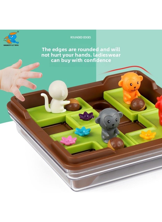 Crazy Squirrel Monkey Xingtong Children's Intelligence Logic Thinking Toys Focus Training Toy 120 Off-Color:Crazy Monkey 6606 - Image 5
