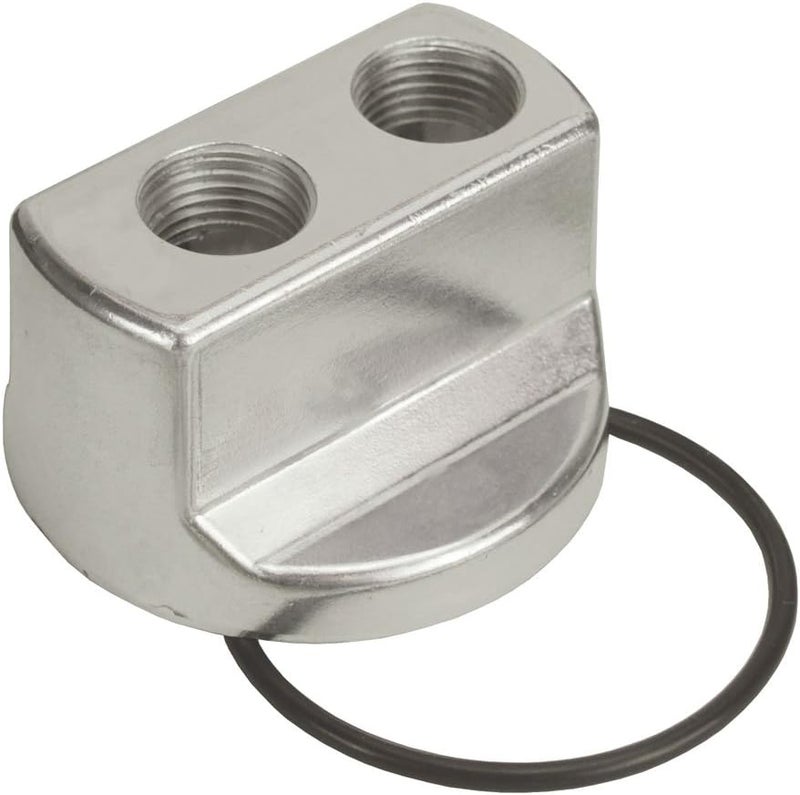 Derale 15703 Engine Spin-On Adapter, Silver