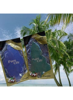 CRYSTAL Crystal car air freshener multiple colors with the same scent. The box contains 1 piece (coconut) 