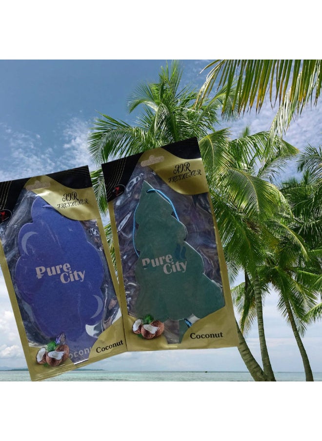 كريستال معطر جو كريستال للسيارة كارت كبير الحجم  يدوم طويلا رائحة قوية, اشكال ورسومات  متعددة واللوان متعددة بنفس الرئحة ,العلبة تحتوي 1 قطعة  (جوز الهند) 