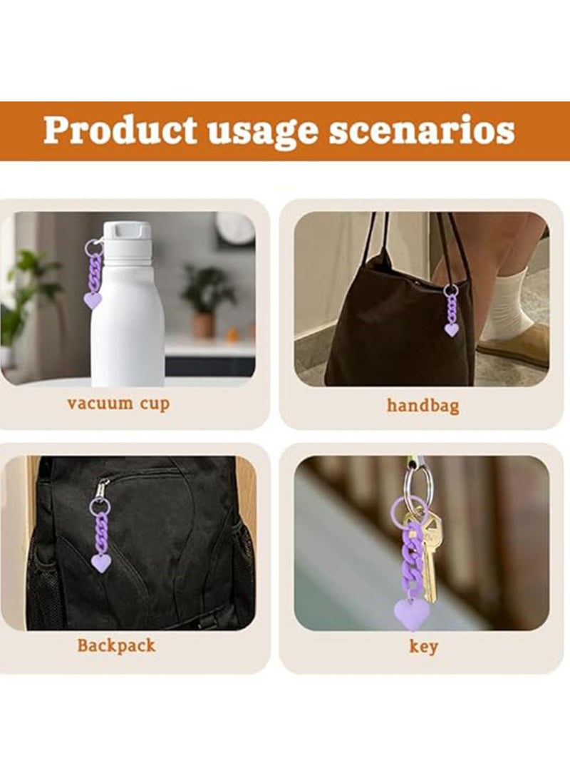 Heart-designed keychain(Purple) - Image 5