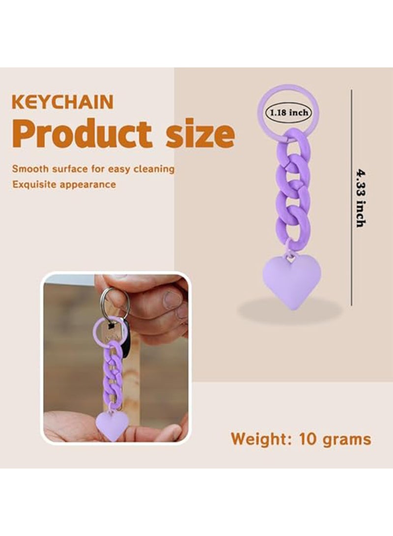 Heart-designed keychain(Purple) - Image 2