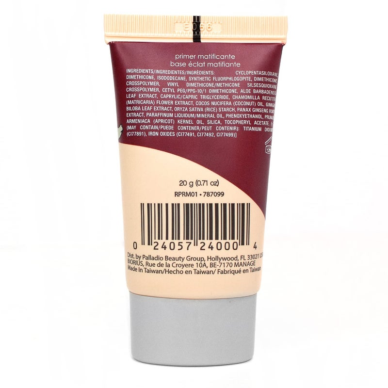 Palladio Rice Primer, Formulated with Natural Rice, Controls Oil on Your Skin and Locks in Makeup, Lightweight with a Smooth Matte Finish, Reduces Facial Shine, for All Skin Types, Beige, 0.71 Fl Oz - Image 2