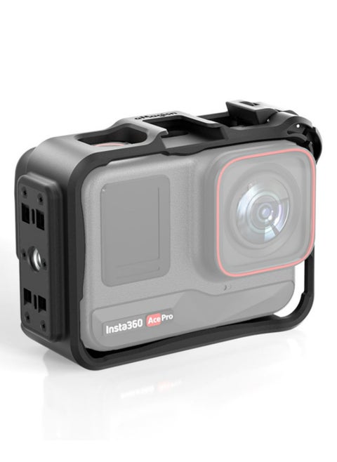 Horizontal Vertical Protective Frame ABS Plastic Sports Camera Accessory for Insta360 Ace Ace Pro Easy Horizontal Vertical Shooting Screen Friendly Design Precise Openings No Block Buttons Ports