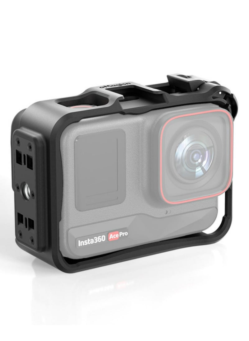 Generic - Horizontal Vertical Protective Frame ABS Plastic Sports Camera Accessory for Insta360 Ace Ace Pro Easy Horizontal Vertical Shooting Screen Friendly Design Precise Openings No Block Buttons Ports - Image 1