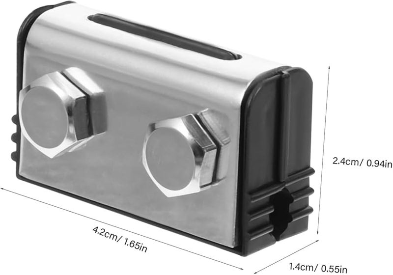 Stobok White Vertical Sliding Window Lock Punch Security Door Stopper - Image 3