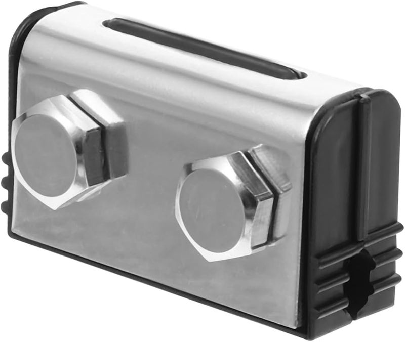 Stobok White Vertical Sliding Window Lock Punch Security Door Stopper - Image 1