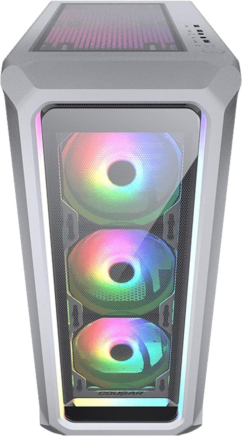 كوجار Cougar Archon 2 RGB، x`Archon 2 RGB Brilliant ARGB علبة برج متوسط مع زجاج مقسى بلوري، أبيض - Image 3